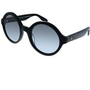 Kate spade round black silver sunglasses khrista/s